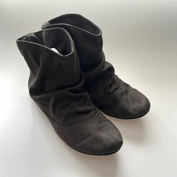 TREND REPORT GRAY BOOTIES SLIP ON - Picture 4 of 14